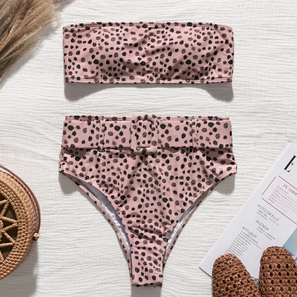 New arrival!Belted Highwaisted Bikini Set Swimsuit - Picture 5 of 8